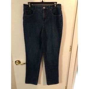 Style & Co Womens Size 10 Straight Leg Pockets Denim Blue Jeans